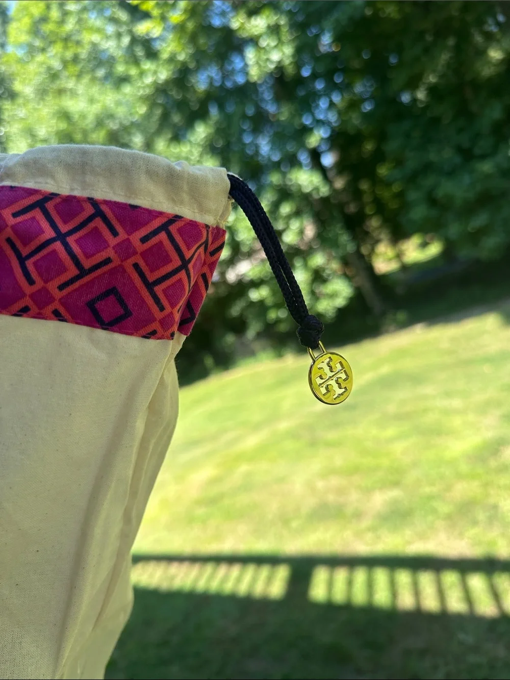 Tory Burch Black Structured Robinson Small Tote with Gold Logo New